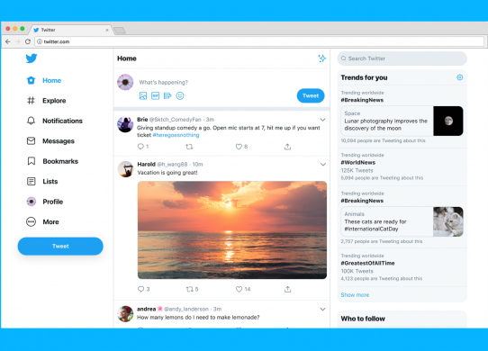 Twitter.com launches its big redesign with simpler navigation and more features