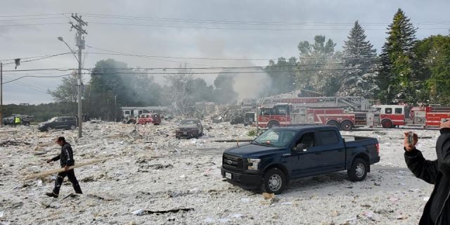 Maine building explosion leaves 1 firefighter dead, at least 6 injured, official says