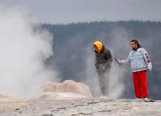 Two men face charges for getting too close to Old Faithful at Yellowstone National Park