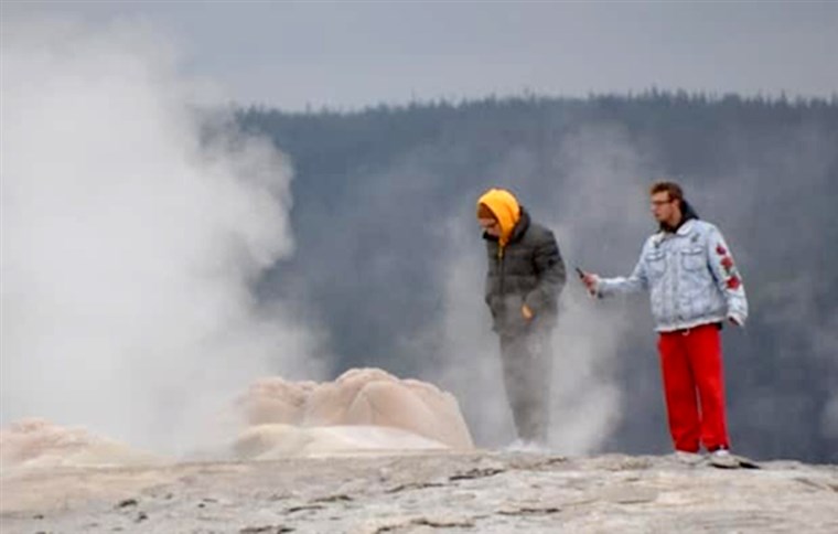 Two men face charges for getting too close to Old Faithful at Yellowstone National Park