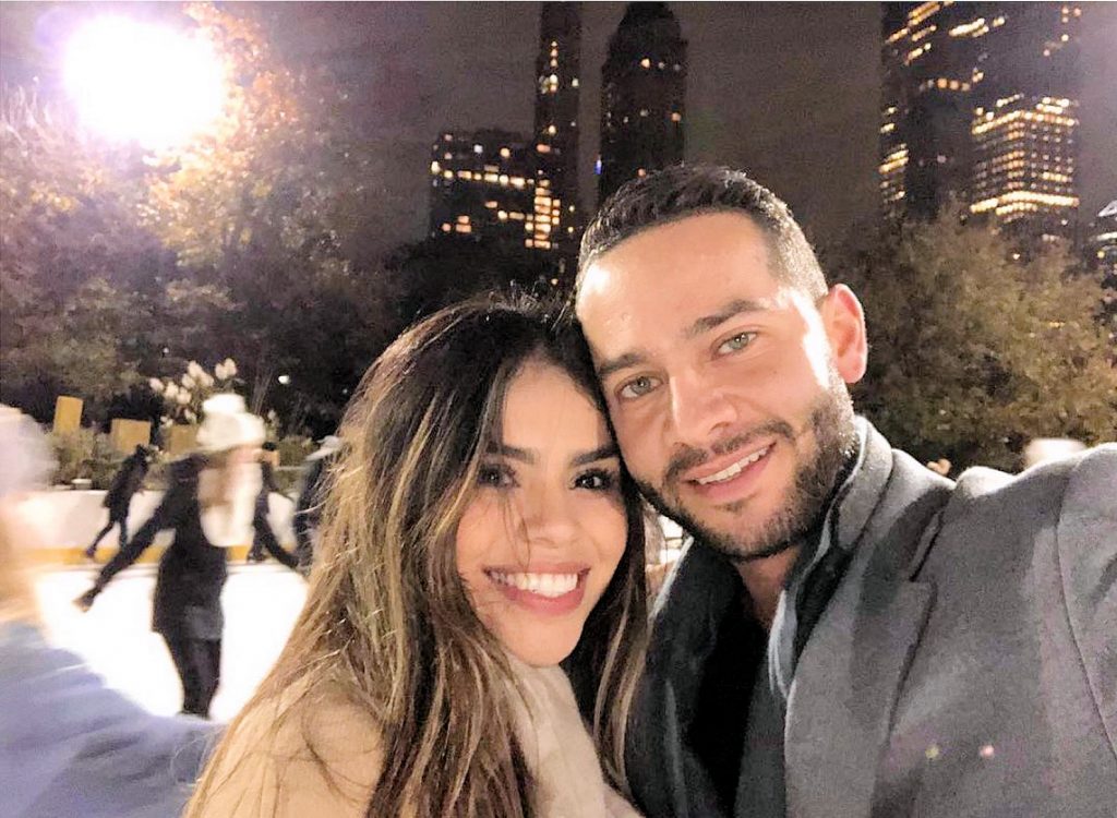 Fernanda Flores hugged with Jonathan Rivera